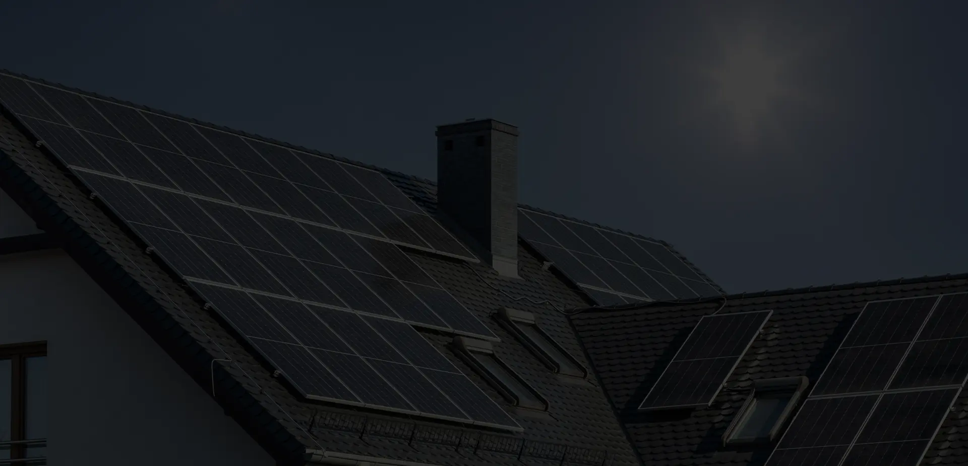 Solar panels on an Irish home roof
